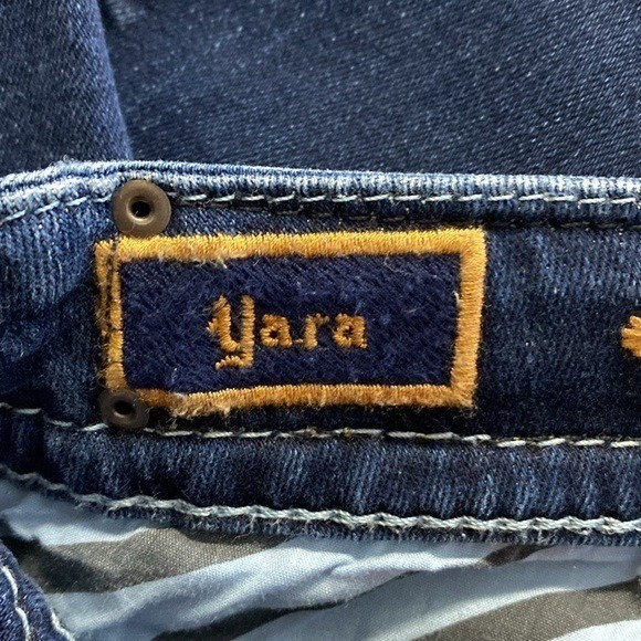 Rock Revival Yara Crop Pants Blue Denim Size 25 - Picture 9 of 11